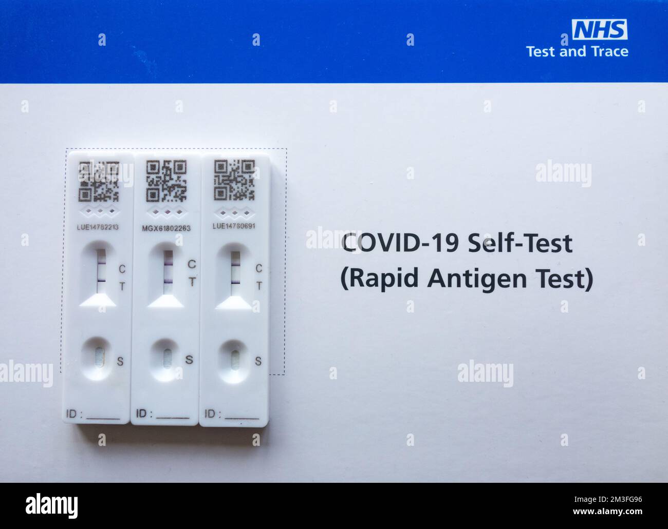 NHS Test, Track and Trace Covid19 Self Test (Rapid Antigen Test) kit Stock Photo Alamy