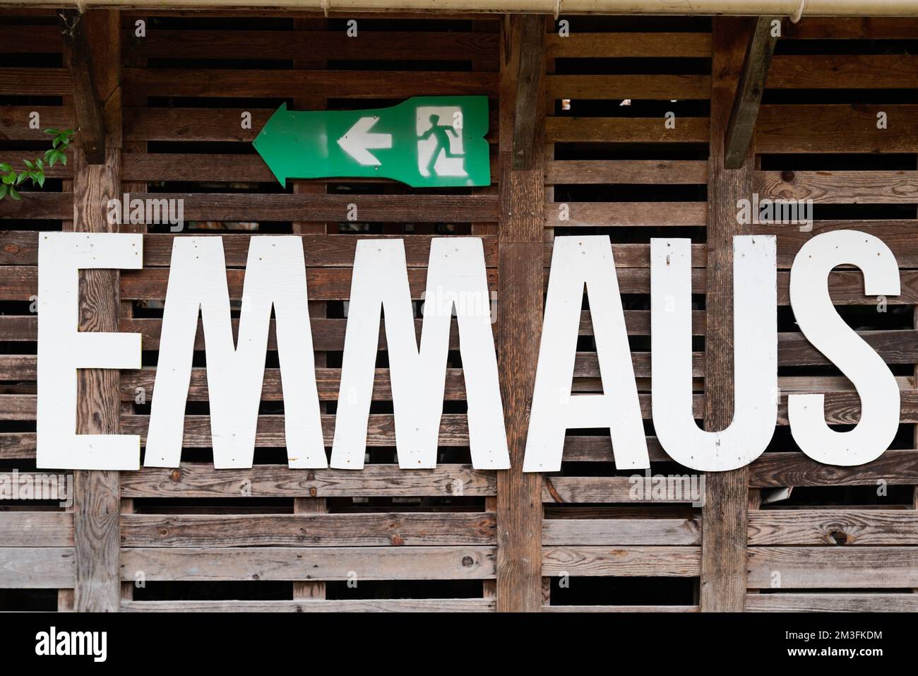 Bordeaux , Aquitaine France 04 22 2021 Emmaus sign Companions logo