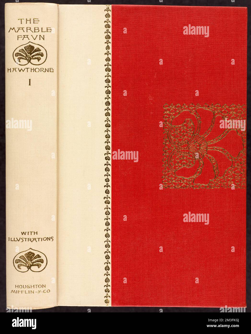 The marble faun [Spine and front cover] Stock Photo - Alamy