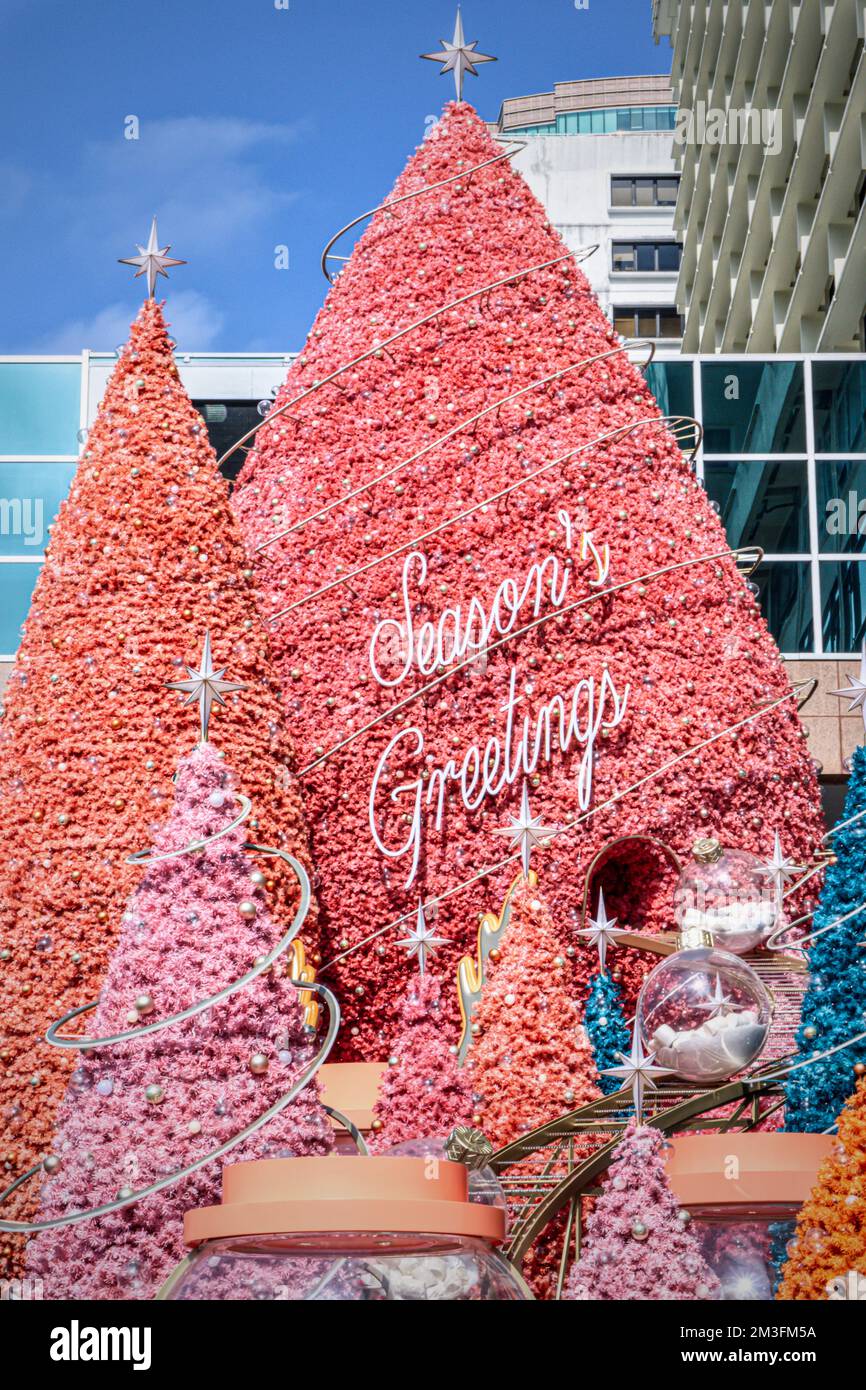 Hong Kong Christmas celebrations Stock Photo Alamy