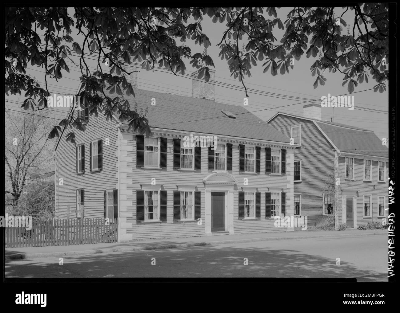 Marblehead, Franklin St House with beading on clapboards , Architecture