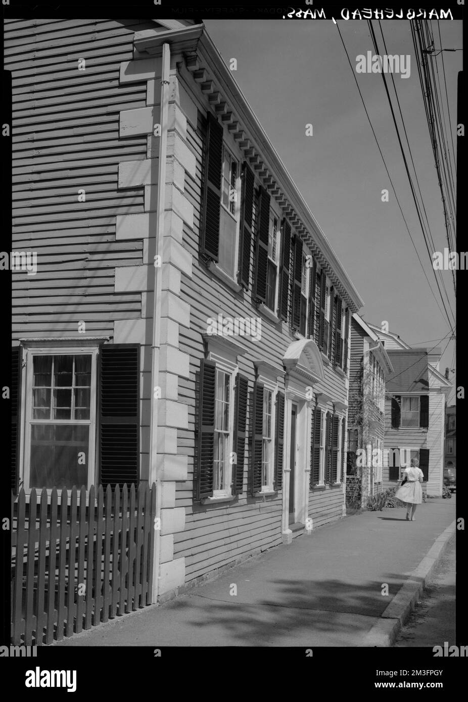 Marblehead, Franklin Street house , Architecture, Dwellings, Sidewalks