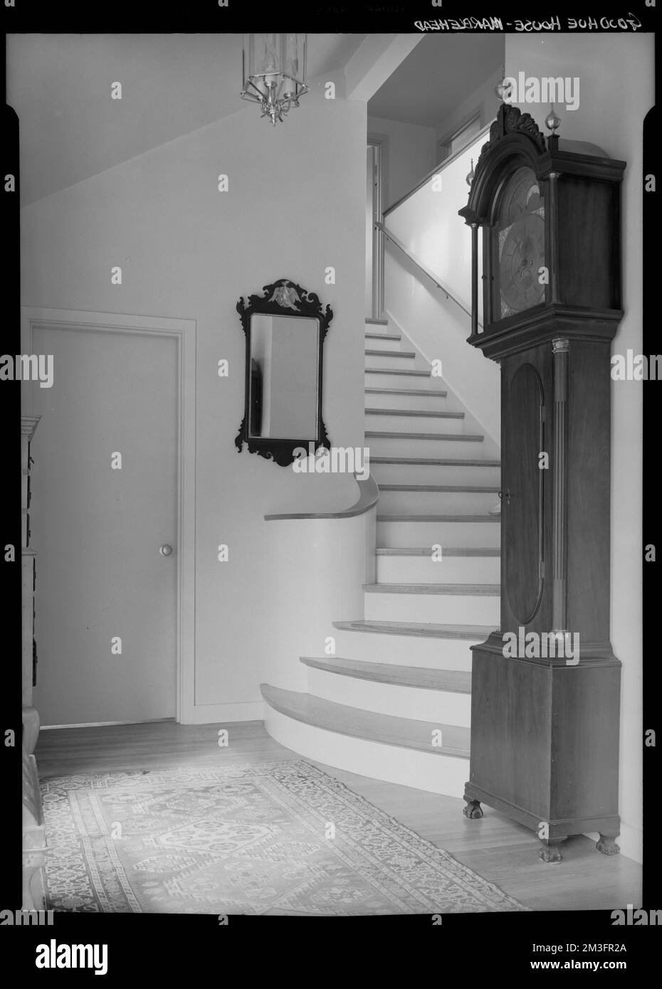 Marblehead, Goodhue House, interior , Interiors, Longcase clocks