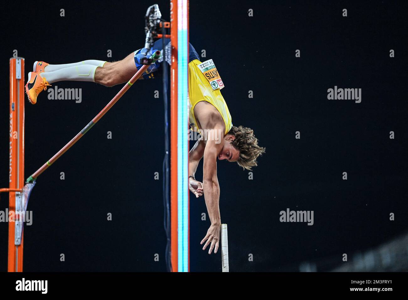 Armand Duplantis. Pole Vault Gold Medal. European Championships Munich 2022 Stock Photo