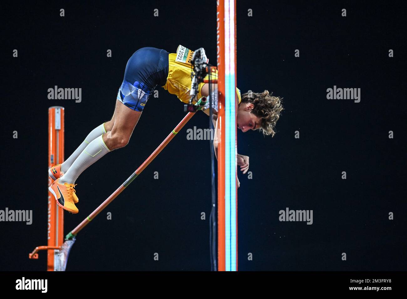 Armand Duplantis. Pole Vault Gold Medal. European Championships Munich 2022 Stock Photo