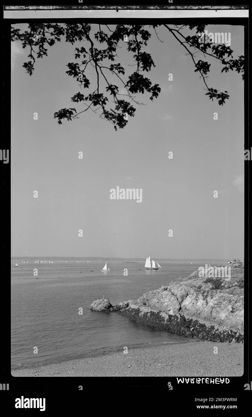 Marblehead, 'Out Beyond Lighthouse,' marine , Beaches, Bodies of water