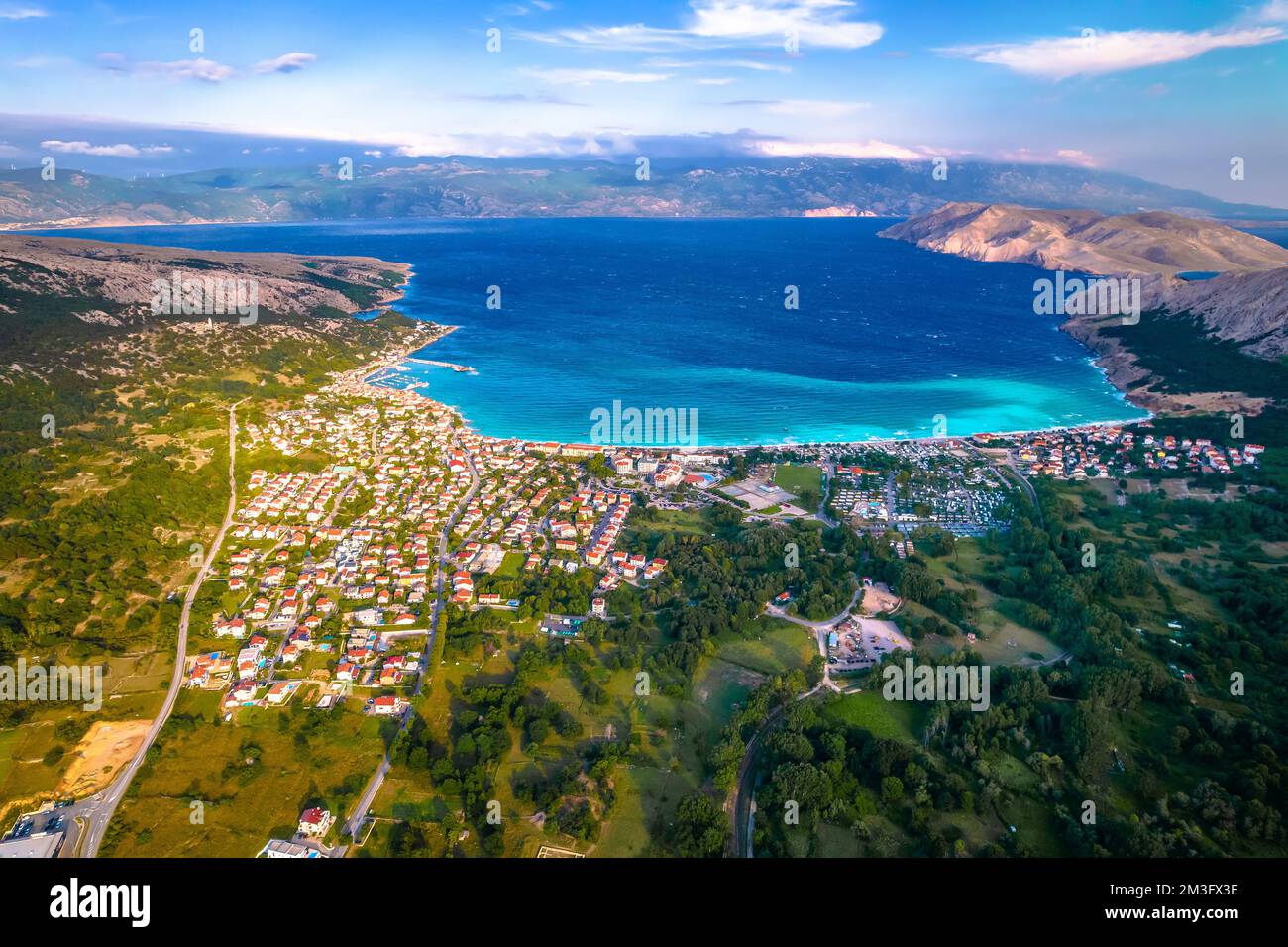 Aerial view seaside valley on hi-res stock photography and images - Alamy
