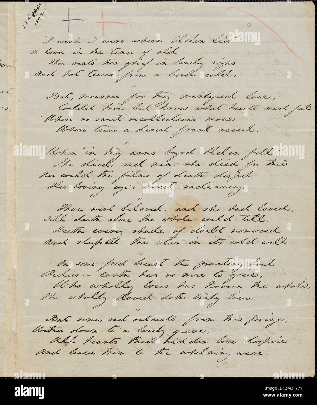 Manuscript poem hi-res stock photography and images - Alamy