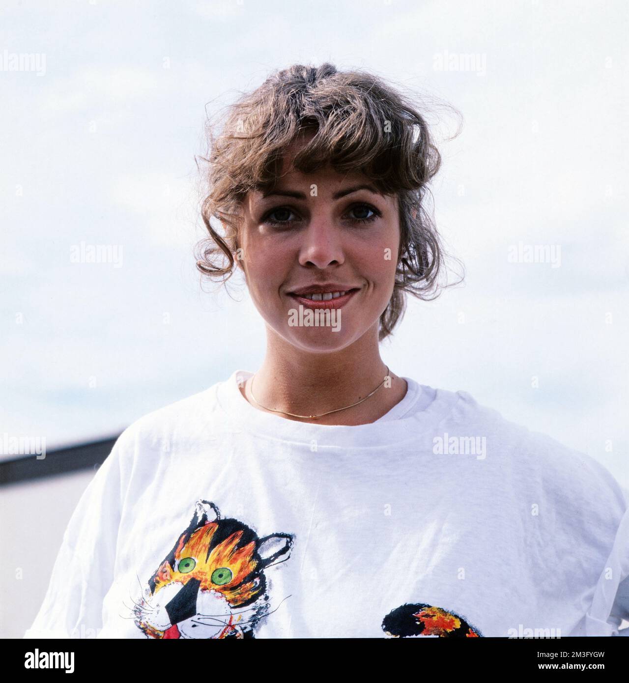 Michaela May, deutsche Schauspielerin, Portrait, Deutschland, 1981. Michaela May, German actress, portrait, Germany, 1981. Stock Photo