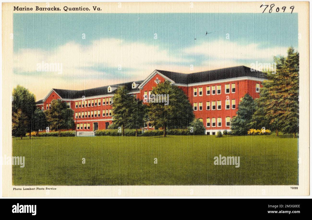 Marine Barracks, Quantico, Va. , Military facilities, Tichnor Brothers