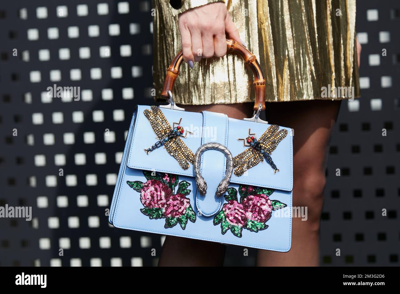 Gucci bag with bamboo handle hi-res stock photography and images - Alamy