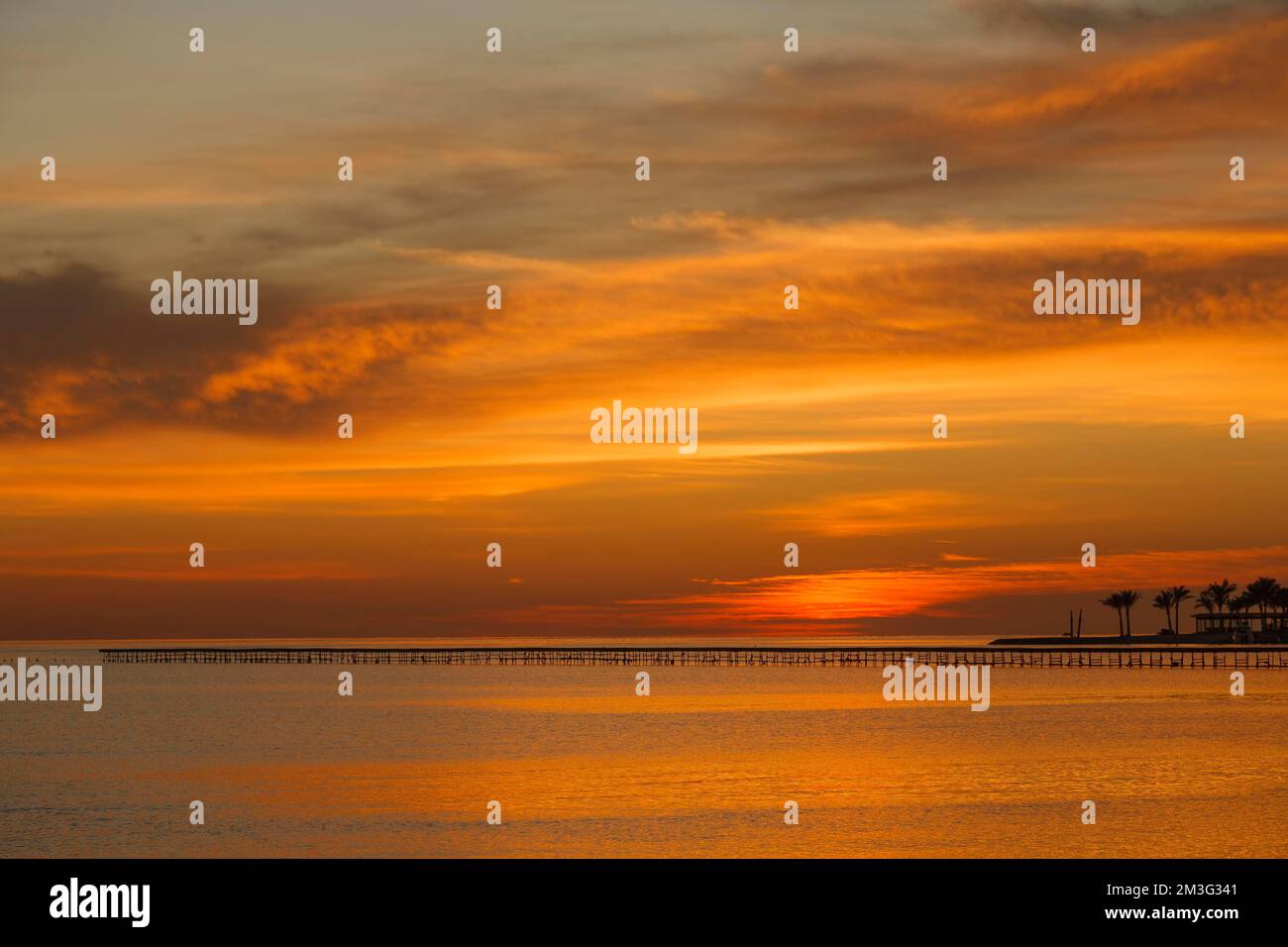 Sunrise on the Red Sea, El Gouna, Egypt Stock Photo - Alamy