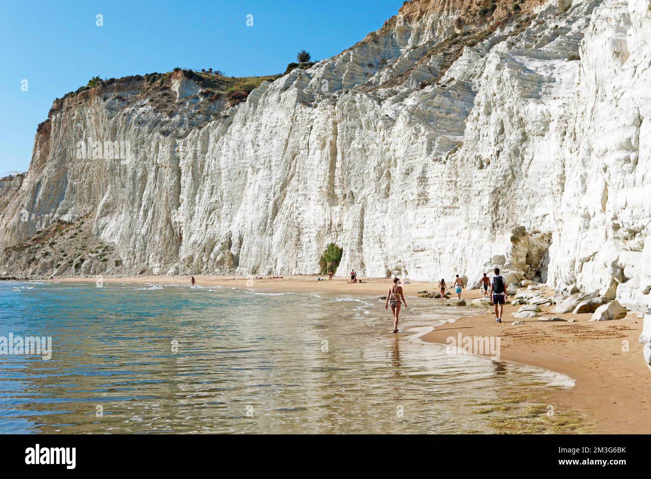 Realmonte Chalk cliff Scala dei Turchi, Turkish staircase, Realmonte, Sicily ...