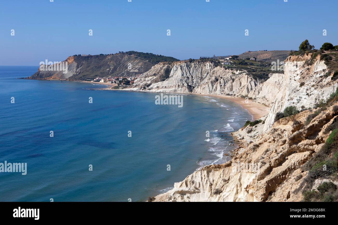 Realmonte Chalk cliff Scala dei Turchi, Turkish staircase, Realmonte, Sicily ...