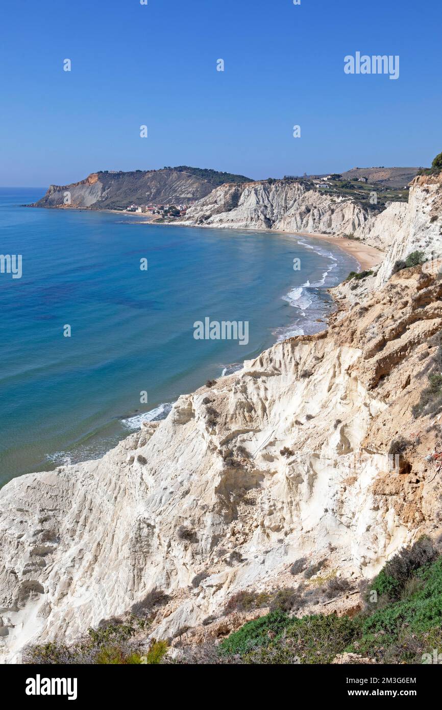 Realmonte Chalk cliff Scala dei Turchi, Turkish staircase, Realmonte, Sicily ...