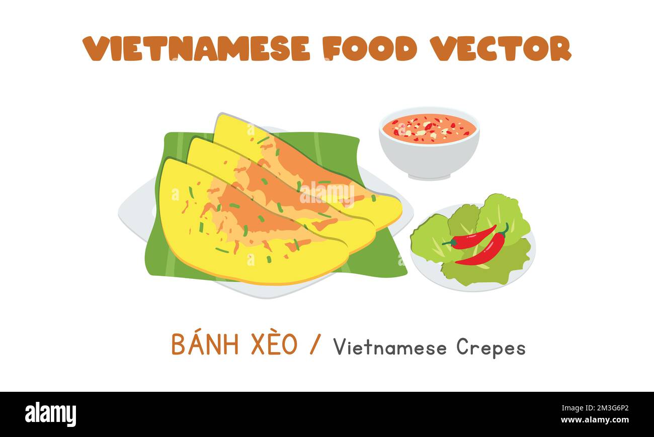 Vietnamese street food banh xeo Cut Out Stock Images &amp; Pictures - Alamy