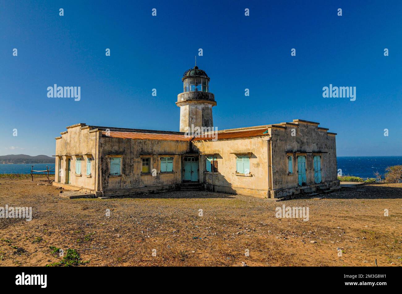 Light house in the bay of Diego Suarez, Antsiranana, northern Madagascar Stock Photo