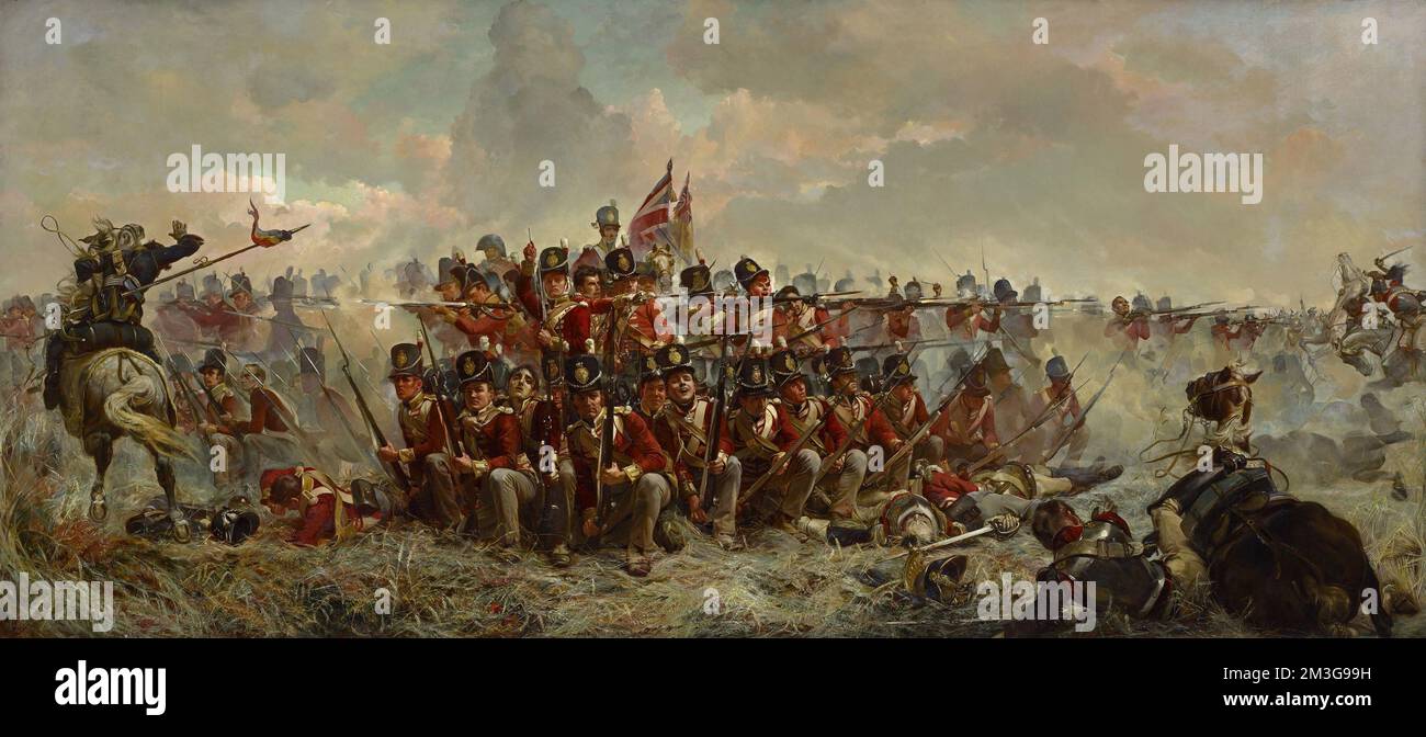 An historical account of the battle of Waterloo Stock Photo