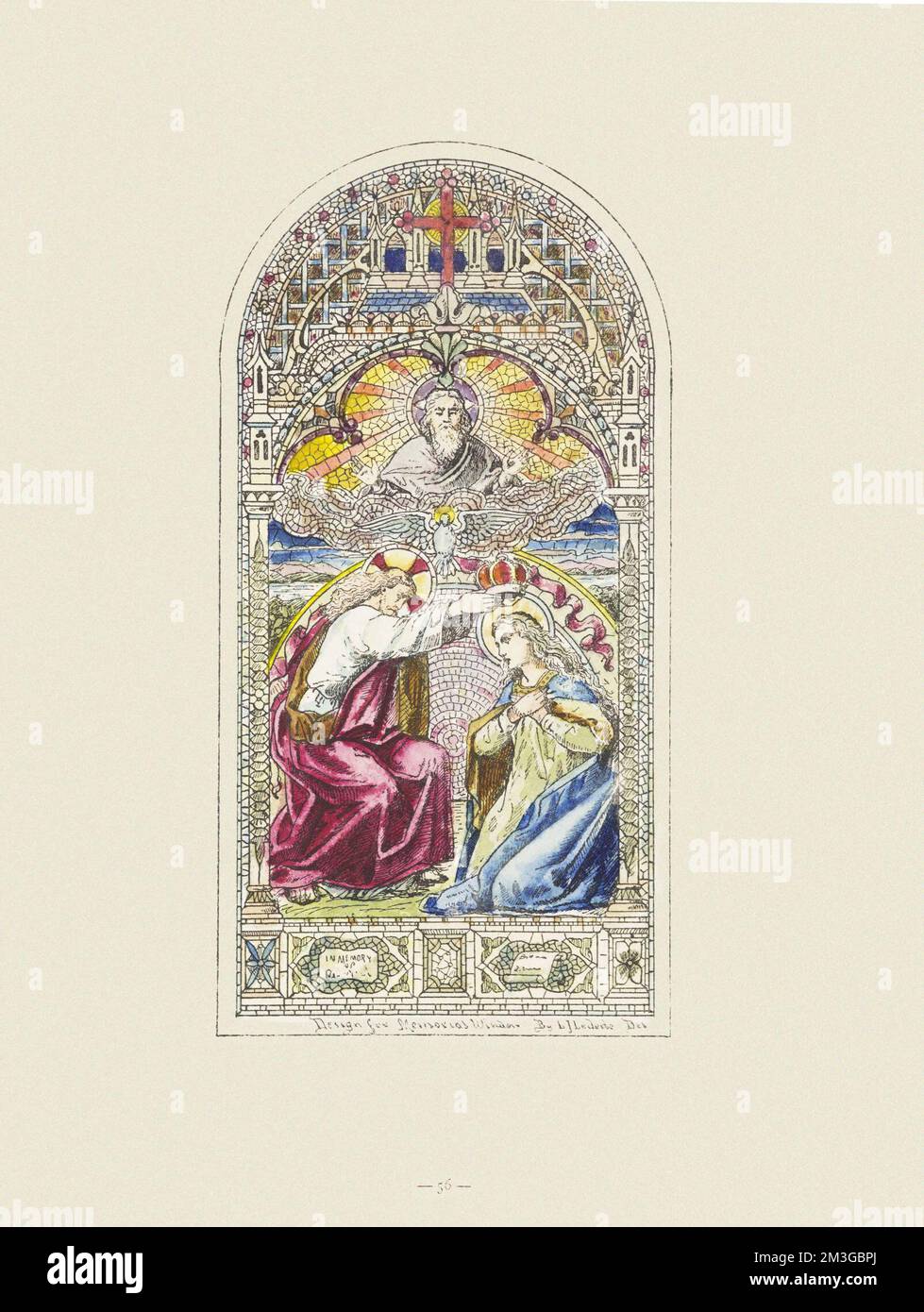 Design for Memorial Windows / Angel Stock Photo - Alamy