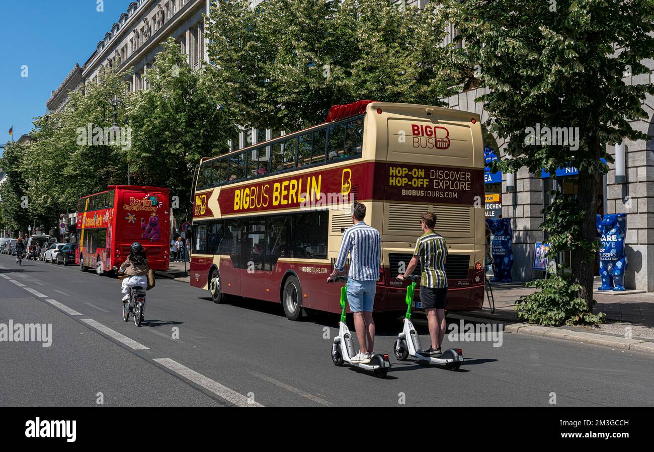 Sightseeing Buses Unter den Linden in Berlin, Germany Stock Photo - Alamy