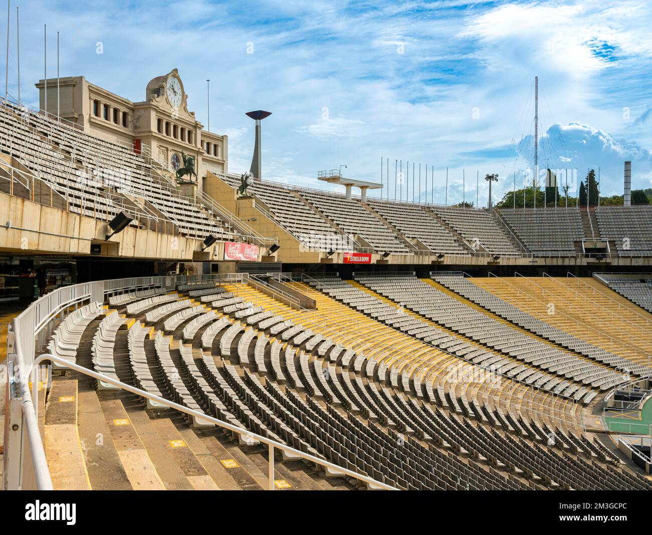 The former Olympic Stadium Estadi Olimpic Lluis Companys, Barcelona ...
