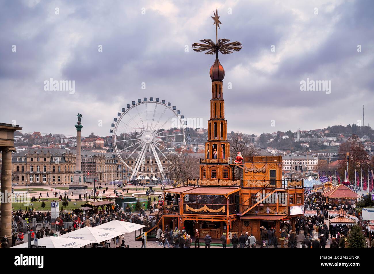 Christmas pyramid, Ferris wheel, Stuttgart Christmas Market, Kleiner