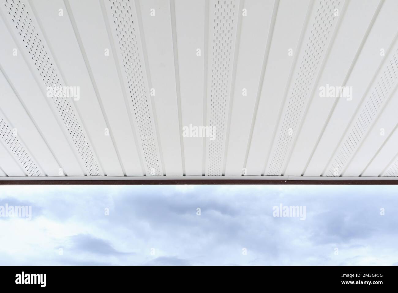 Soffit Board Installation Stock Photo Alamy