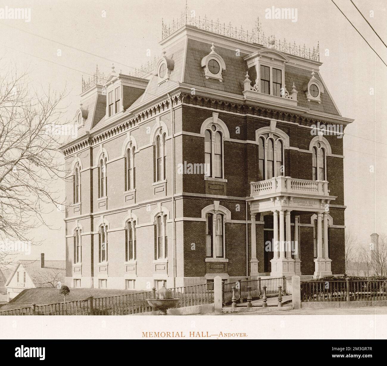 Memorial Hall, Andover , Buildings, Art Work of Lawrence and Vicinity