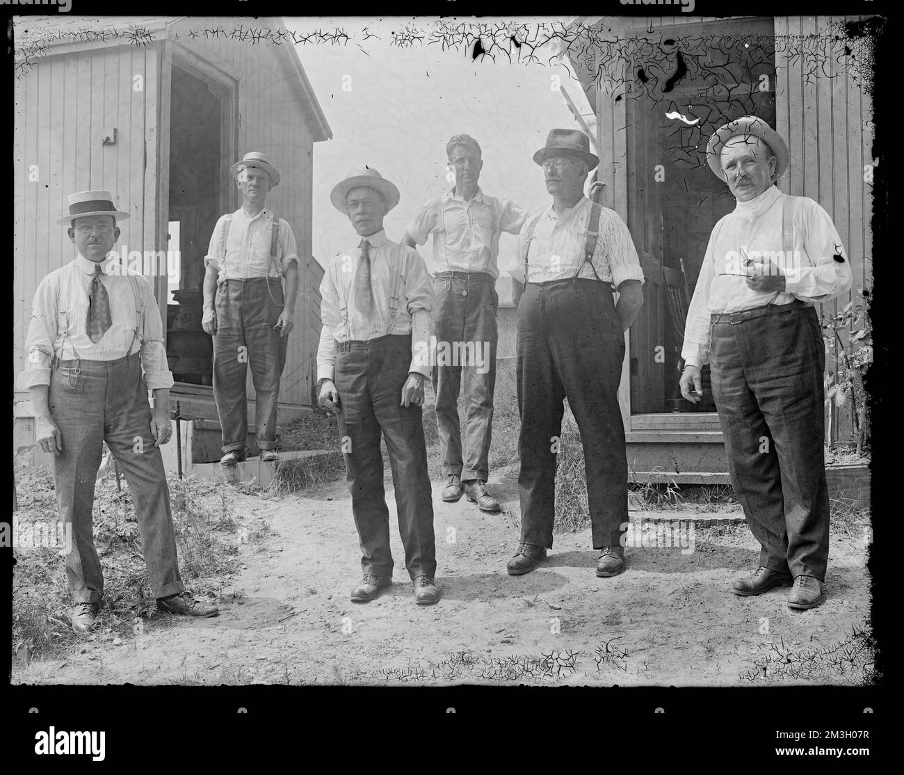Metropolitan Water Works Miscellaneous, group of 6 men, Mass., ca. 1900