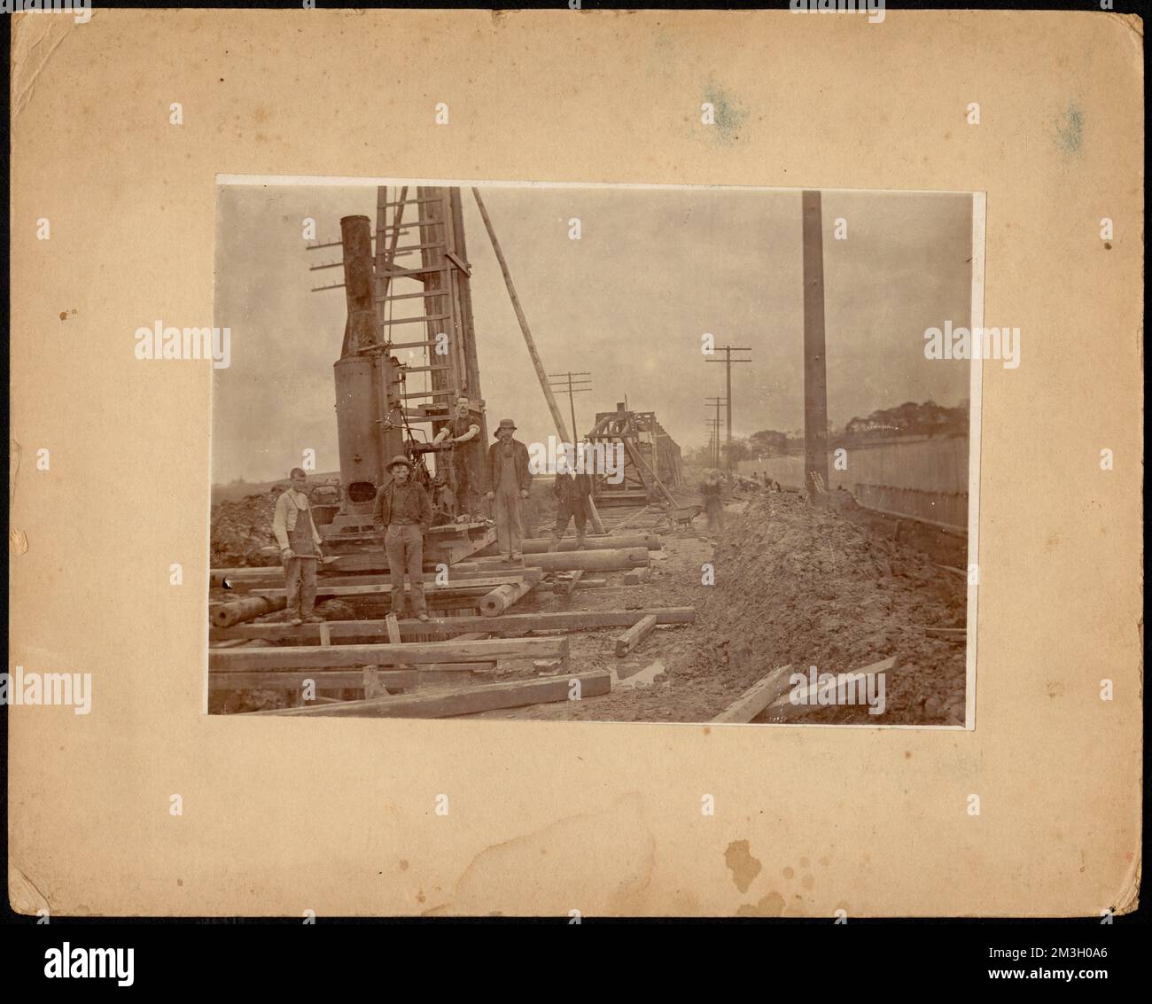 Metropolitan Water Works Miscellaneous, pipe laying apparatus and crib