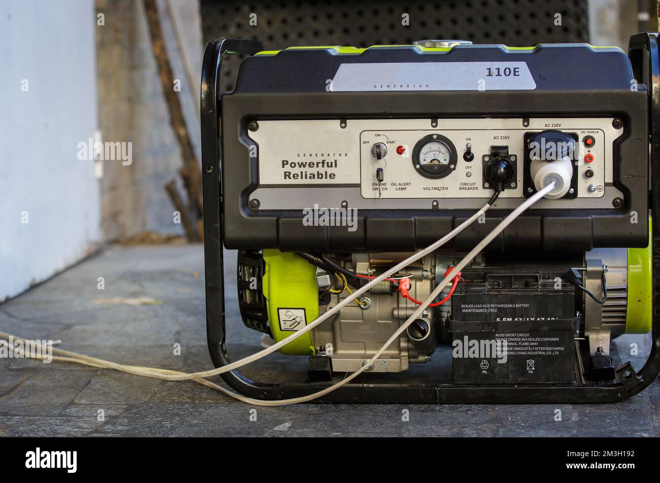 Portable gas or diesel generator to provide electricity. Problem with