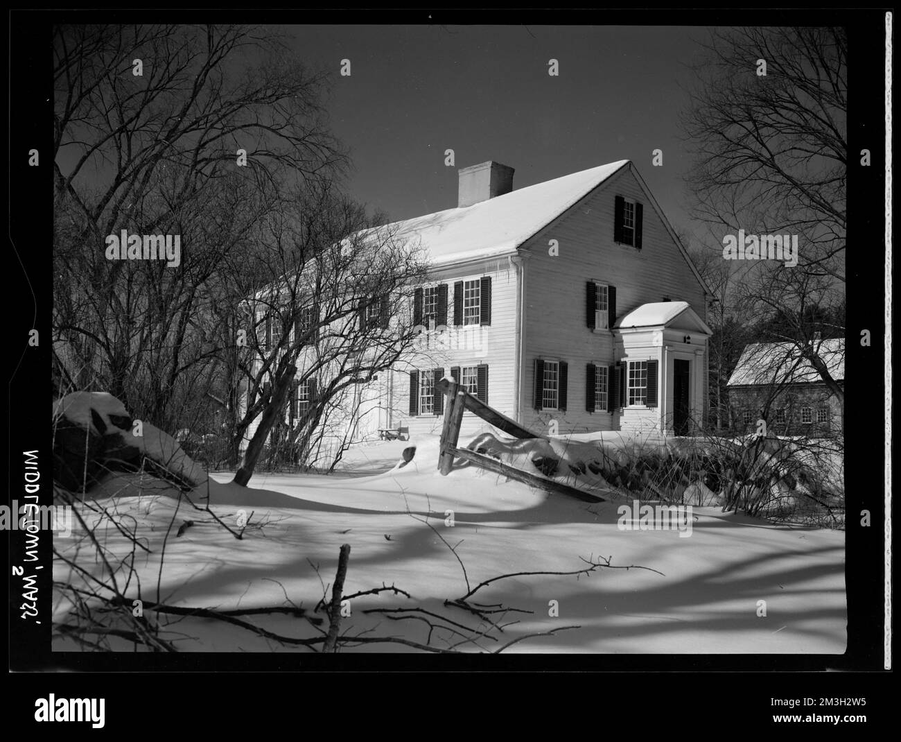 Middleton, house , Architecture, Dwellings. Samuel Chamberlain Photograph Negatives Collection Stock Photo