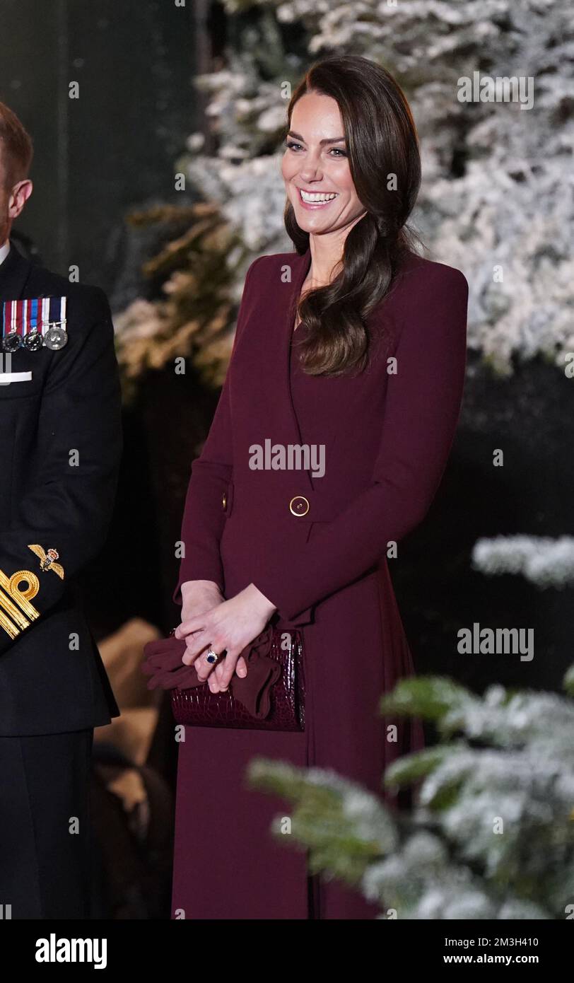 The Princess of Wales arriving for the 'Together at Christmas' Carol ...