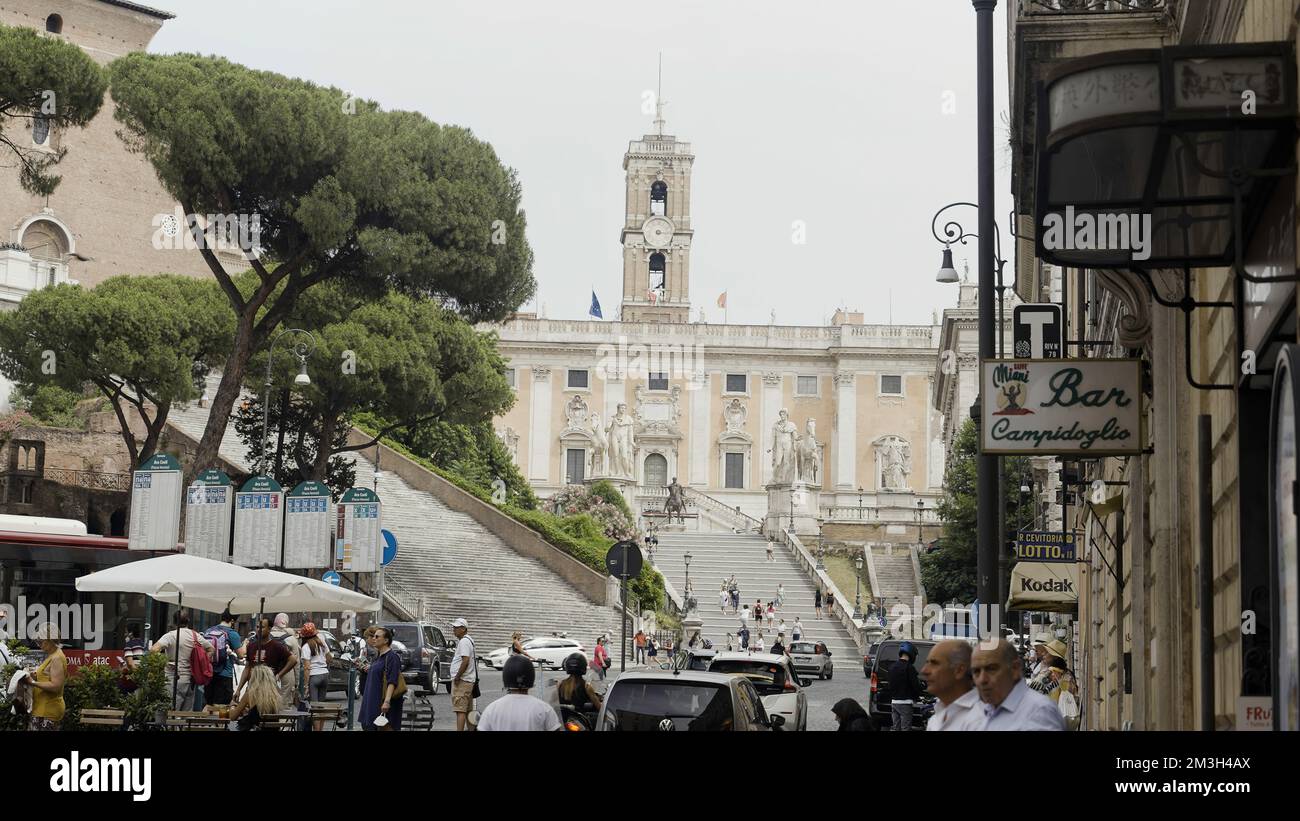 Beautiful architecture of Europe. Action.Tourist popular places where ...