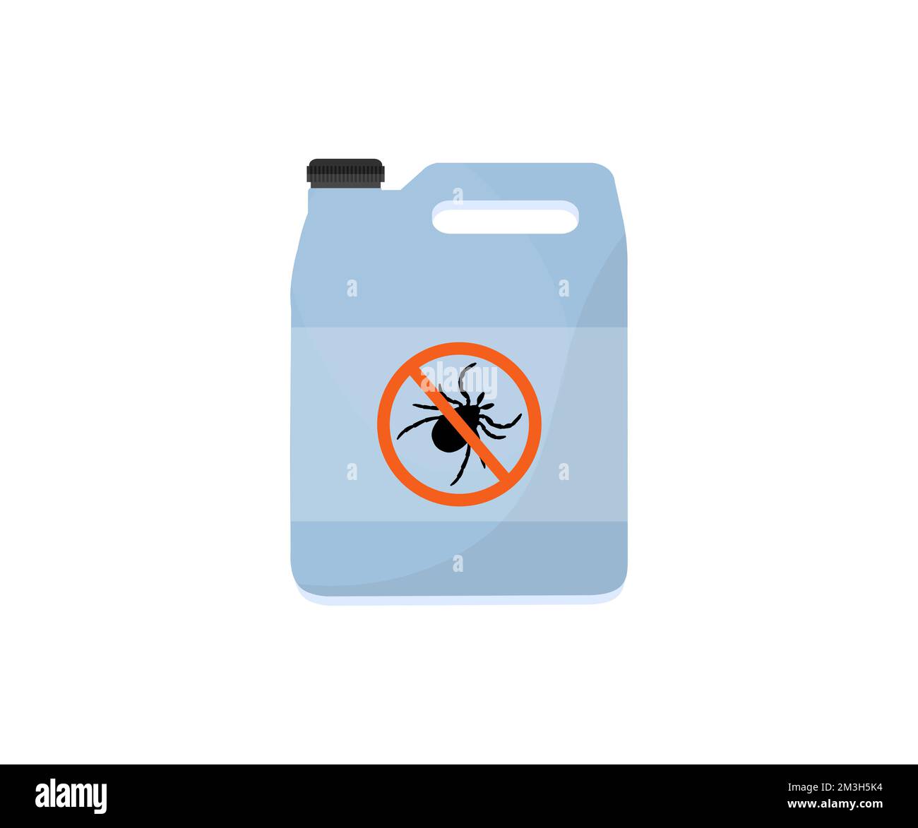 Insecticide 5L Canister, pest control, insecticide logo design. Pest control, insect, chemical poison equipment. Insect extermination disinfection. Stock Vector