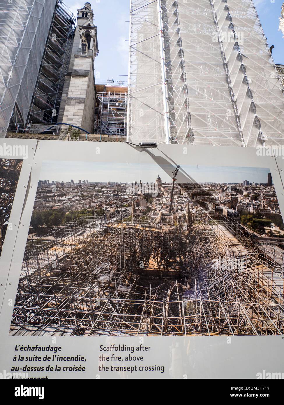 Notre Dame under construction, Paris Stock Photo Alamy