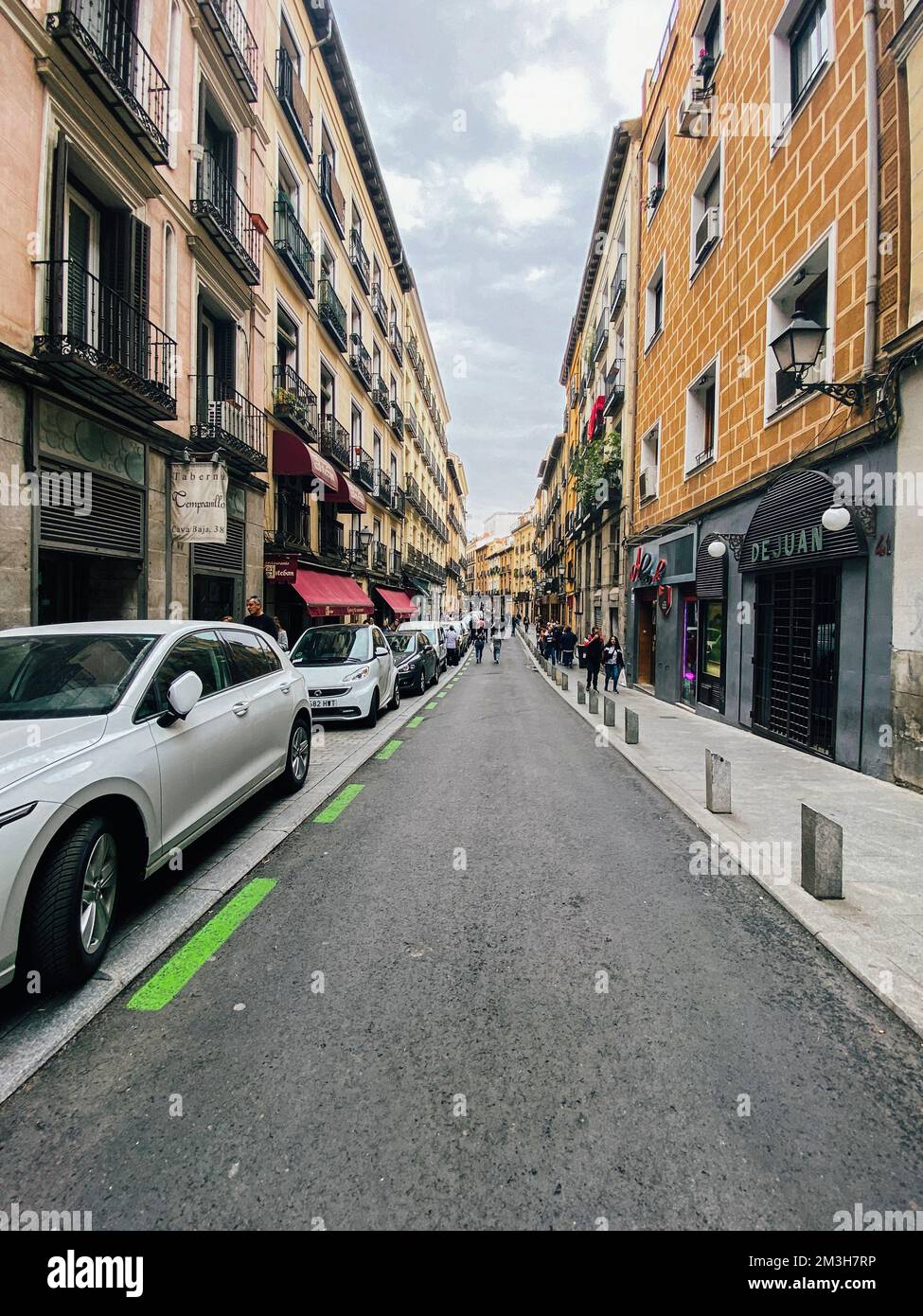 Madrid city, Spain. October 30, 2022. Cava Baja street with famous