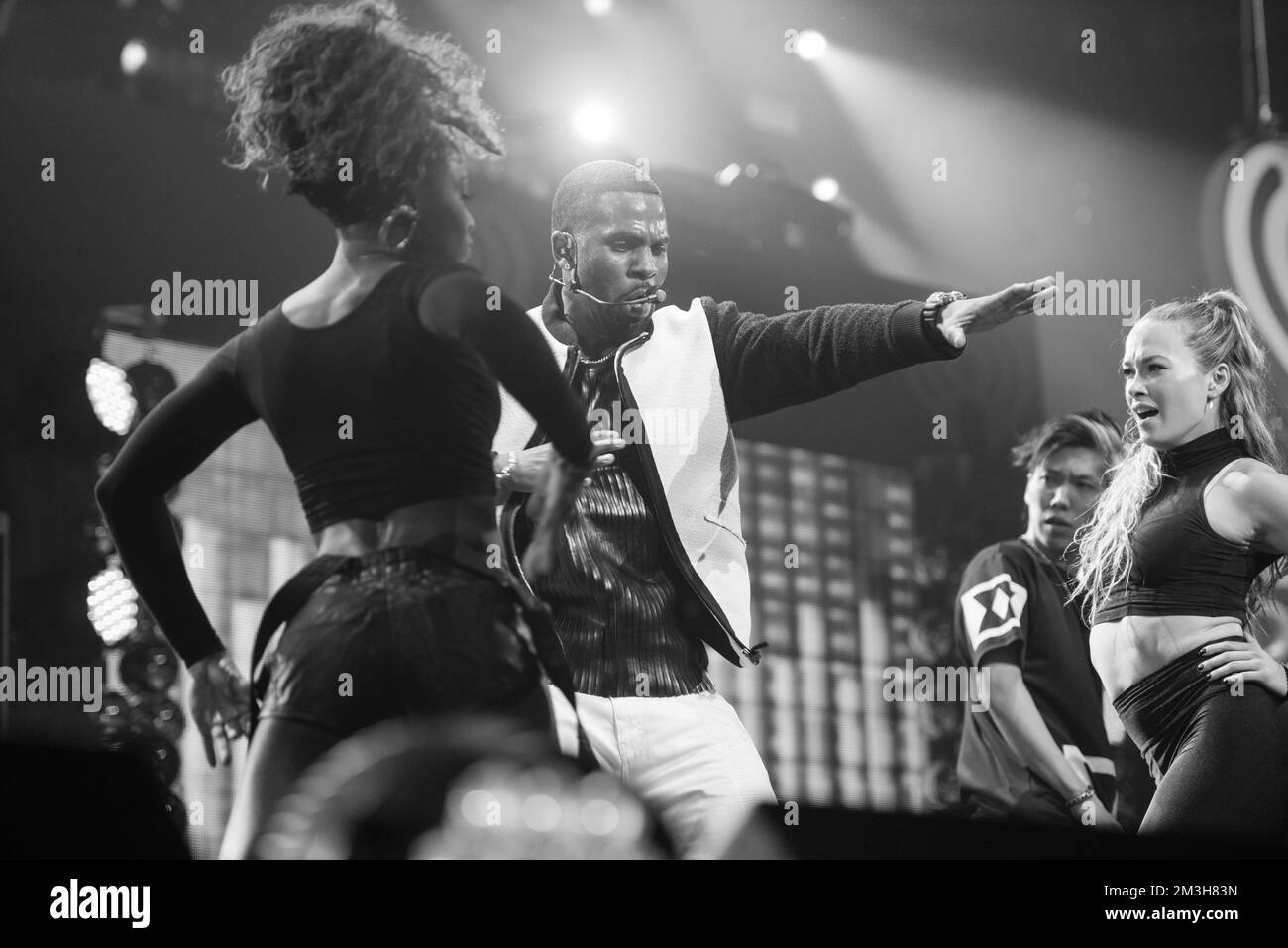IHeart Radio Jingle Ball Jason Derulo in concert Stock Photo Alamy