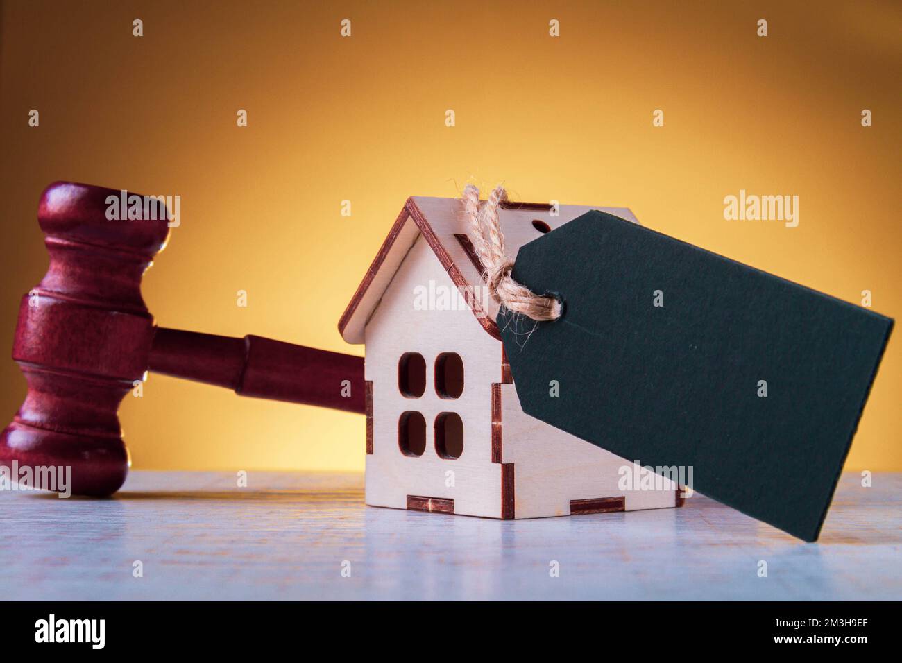 Arrest of real estate. The court will confiscate the property. The house was sold in court. Home