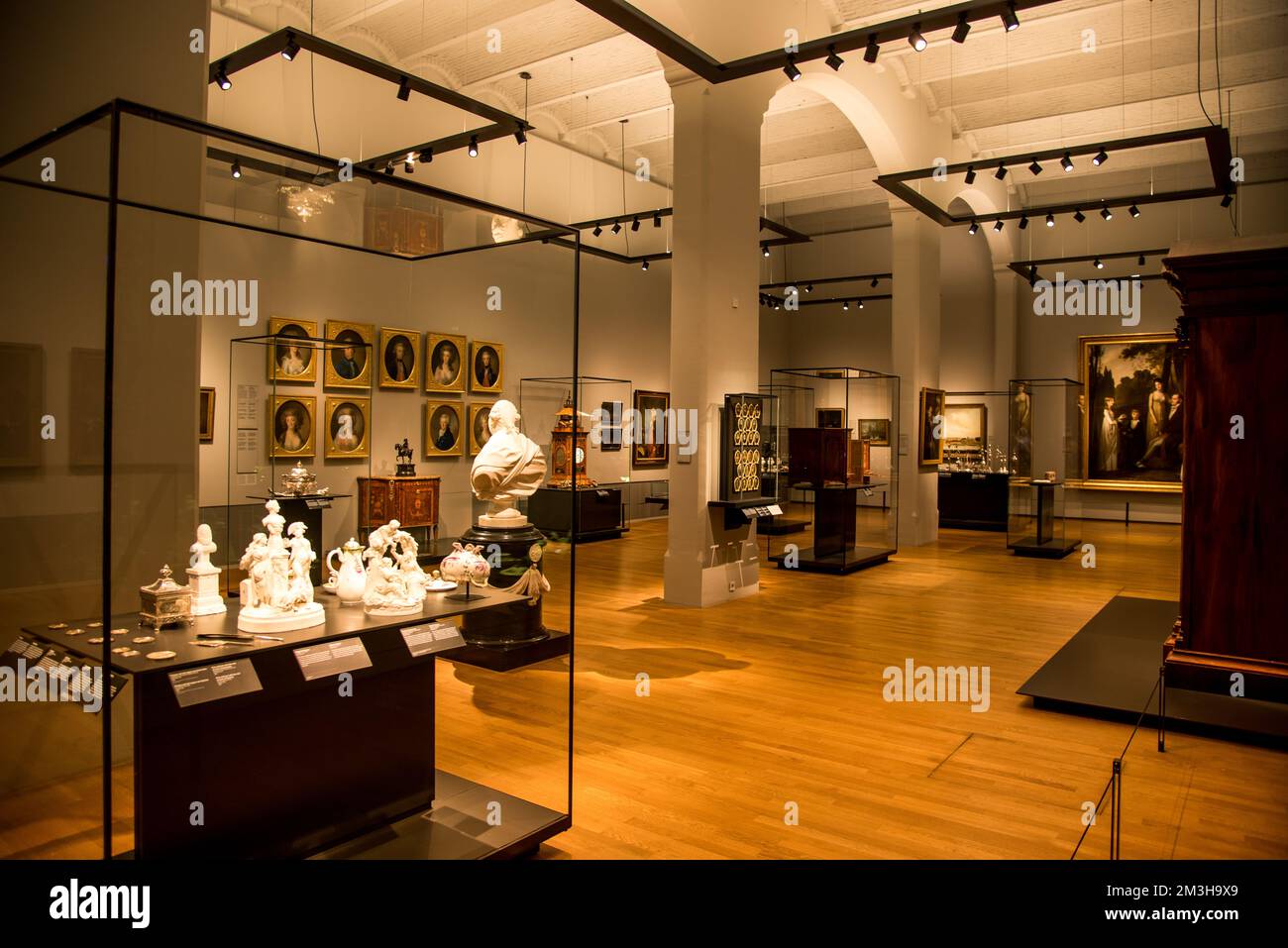 Amsterdam, Netherlands. December 2022. One of the many halls of the Rijksmuseum in Amsterdam. High quality photo Stock Photo