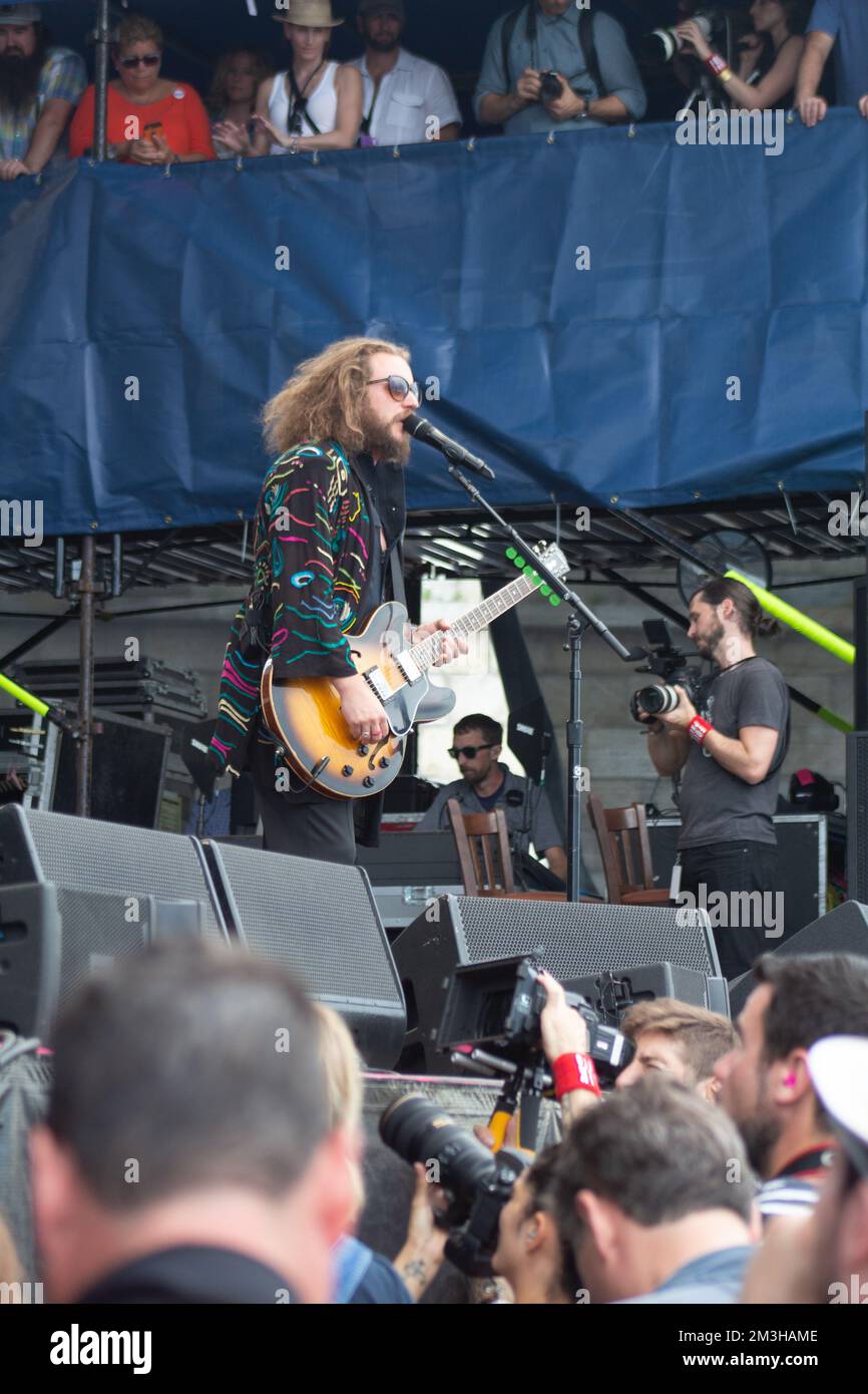 Newport Folk Festival - My Morning Jacket and Roger Waters in concert Stock Photo
