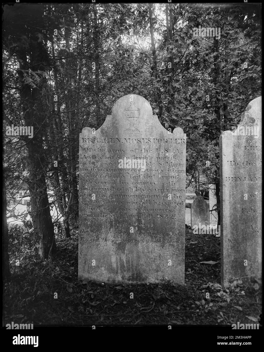 Monuments, Danvers, Walnut Grove Cemetery, gravestone of General Moses Porter , Cemeteries