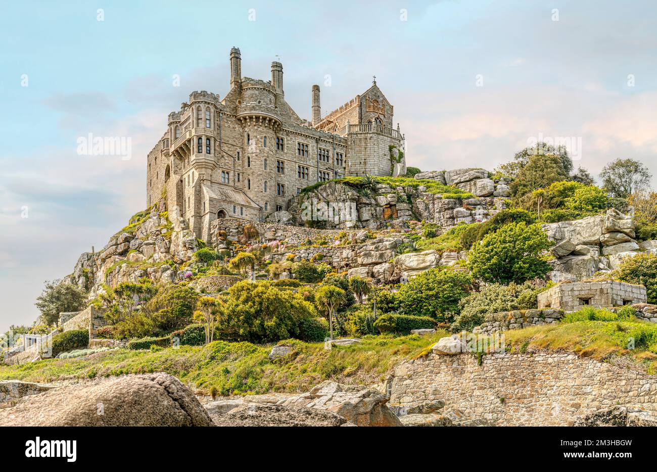 View at St Michaels Mount, Cornwall, England Stock Photo