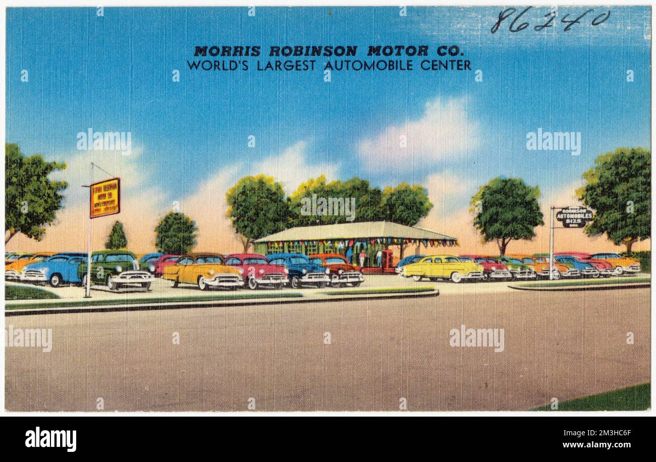 Morris Robinson Motor Co., world's largest automobile center