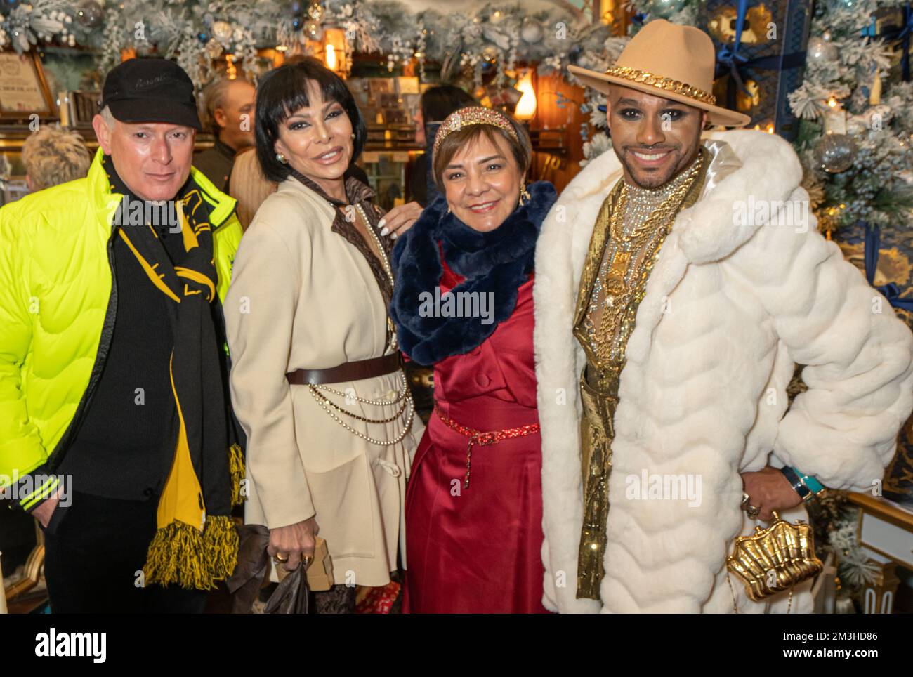 Montgomery Frazer, Jose Castelo Branco, Maribel Lieberman and Aaron Paul attend the Celebration of Mariebelle NY's Chocolate Holiday Collection at MarieBelle in New York, NY on December 14, 2022 (Photo by David Warren /Sipa? USA) Credit: Sipa USA/Alamy Live News Stock Photo