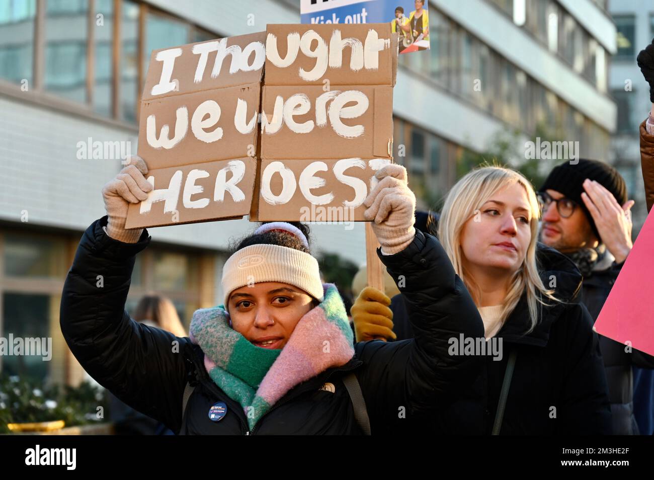 London, UK. Nurses staged the largest nurses' strike in NHS history in England, Wales and Northern Ireland, despite warnings of disruption and appointment delays for patients. Credit: michael melia/Alamy Live News Stock Photo