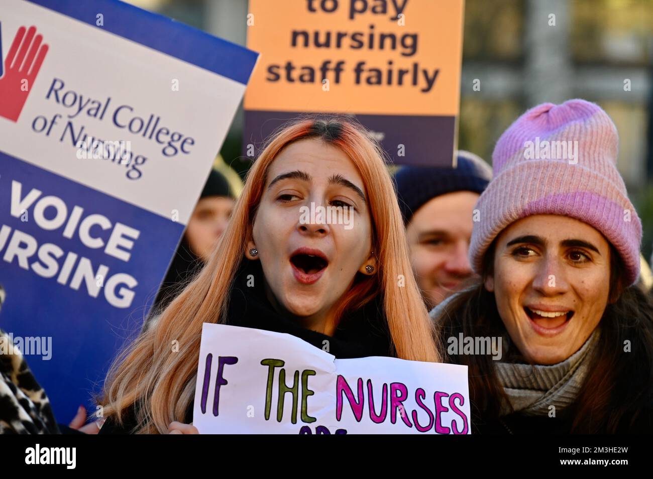 London, UK. Nurses staged the largest nurses' strike in NHS history in England, Wales and Northern Ireland, despite warnings of disruption and appointment delays for patients. Credit: michael melia/Alamy Live News Stock Photo