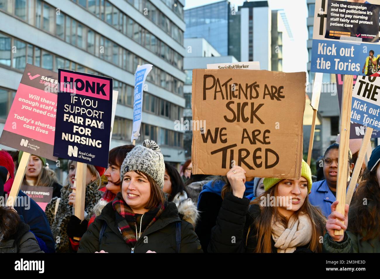 London, UK. Nurses Staged The Largest Nurses' Strike In NHS History In ...