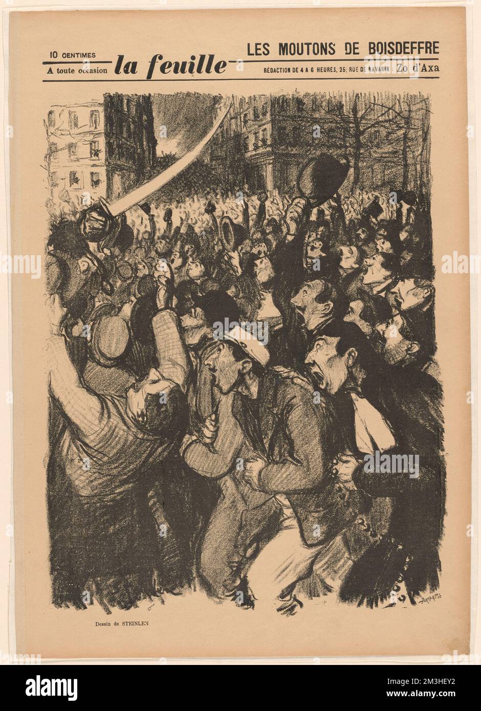 Les moutons de Boisdeffre , Crowds, Daggers & swords, Shouting