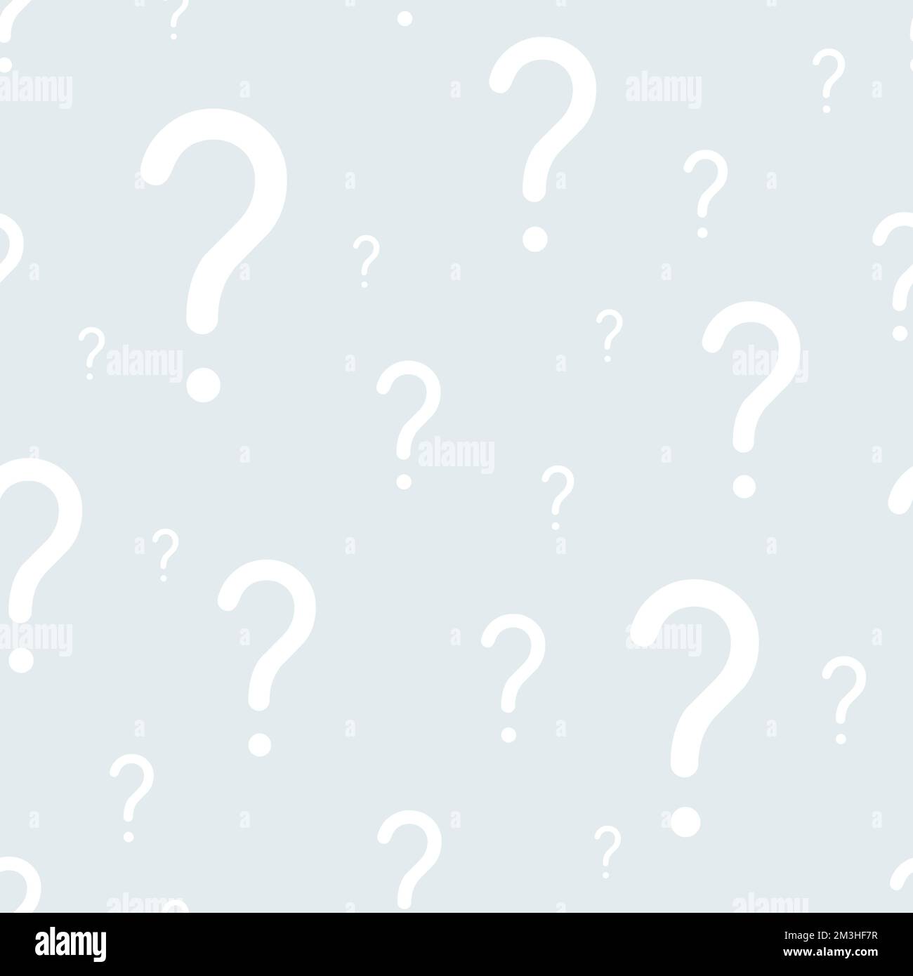Question mark subtle pattern design. Seamless vector background for